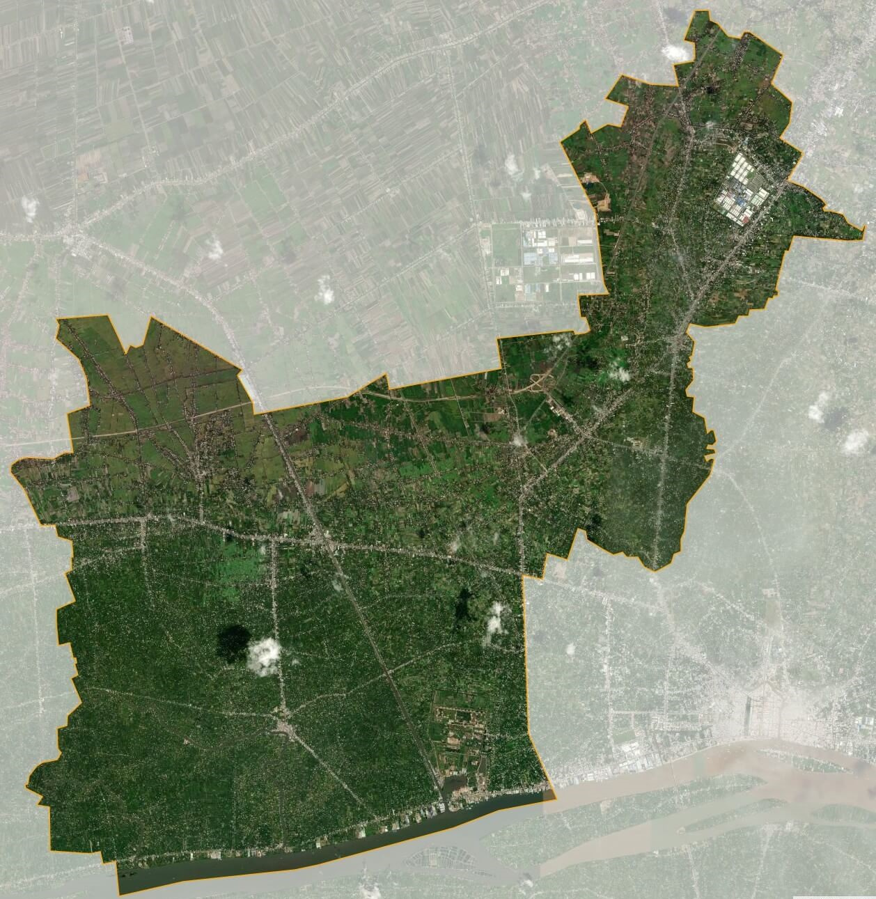 Bản đồ vệ tinh huyện Châu Thành