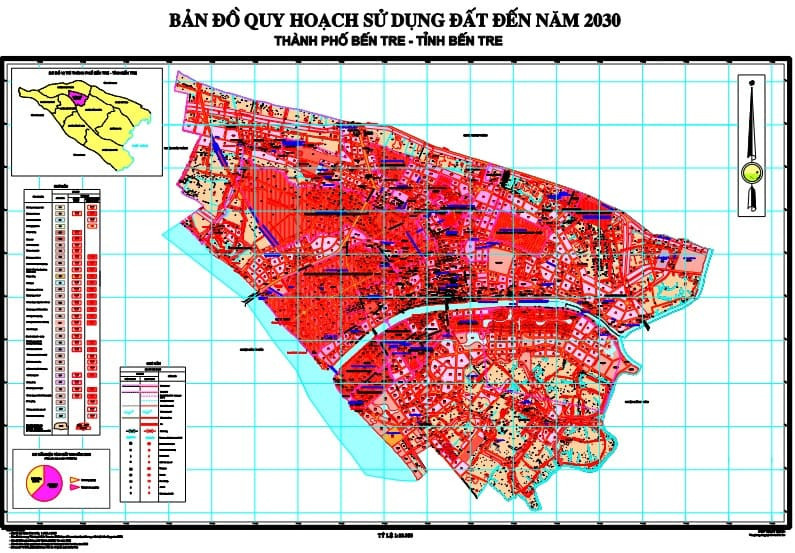 bản đồ quy hoạch thành phố Bến Tre