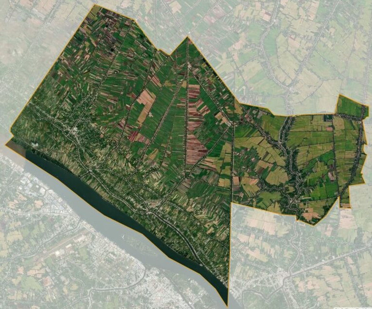 Bản đồ vệ tinh huyện Bình Tân