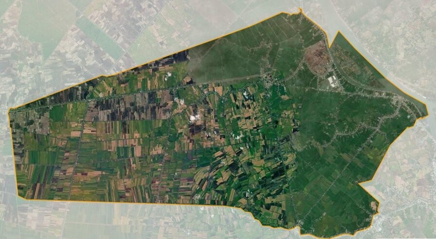 Bản đồ vệ tinh huyện Châu Thành