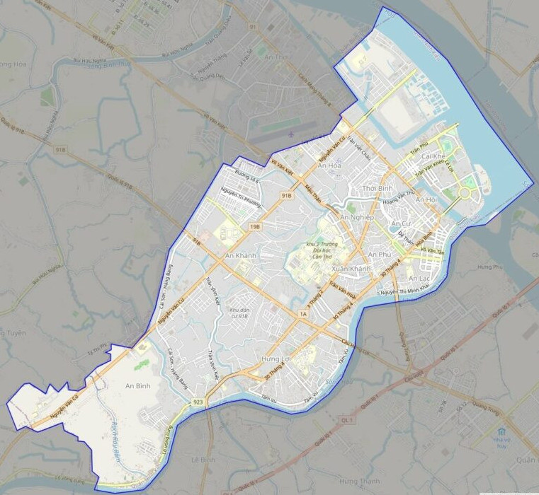 Bản đồ Vuaboss hoatdong quận Ninh Kiều