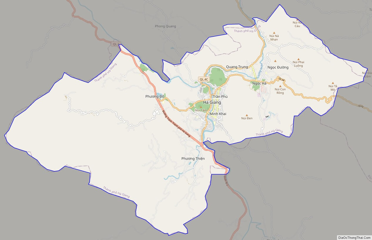 Bản đồ Vuaboss hoatdong thành phố Hà Giang