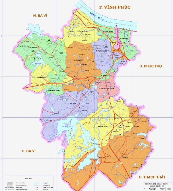 ban-do-hanh-chinh-thi-xa-son-tay Bản đồ hành chính Thị xã Sơn Tây