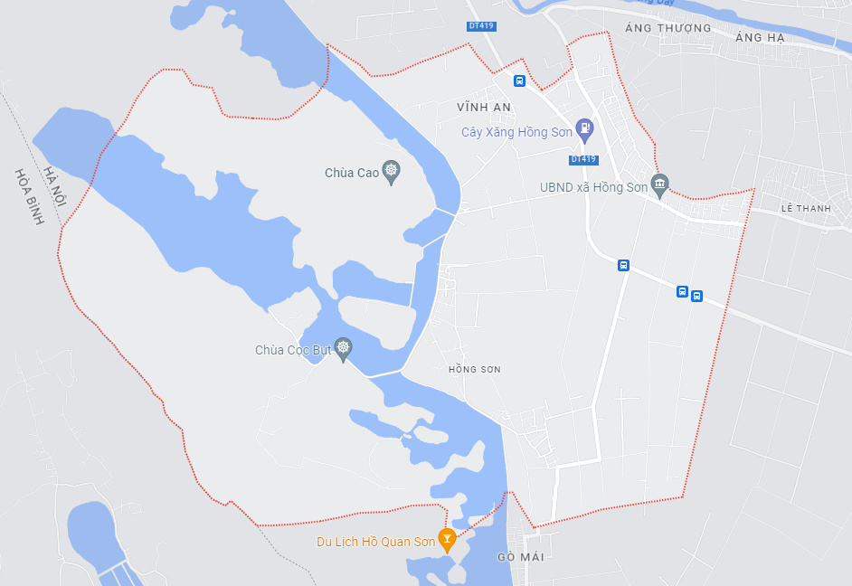 Bản đồ xã Hồng Sơn