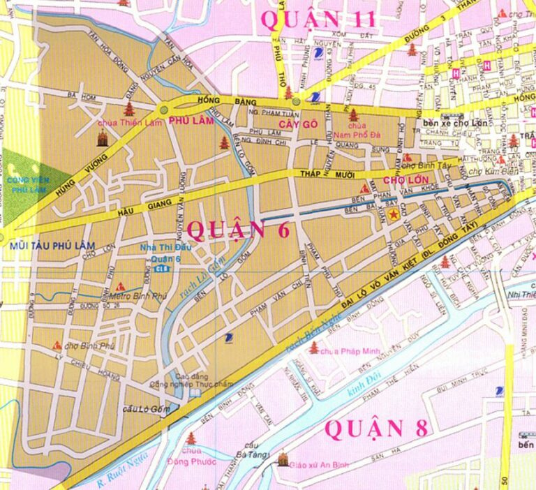 Bản đồ hành chính Quận 6