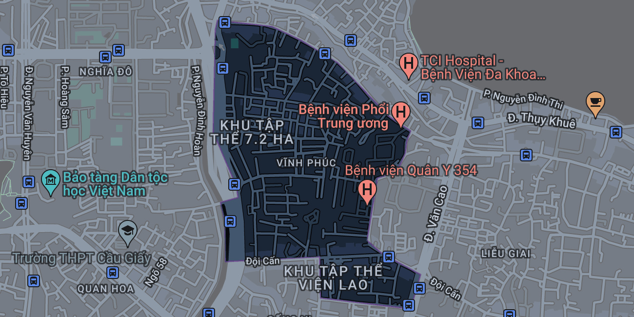 Bản đồ phường Vĩnh Phúc