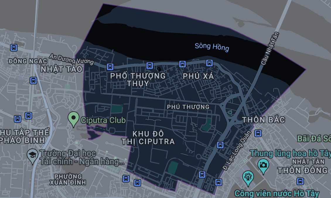 Bản đồ phường Phú Thượng