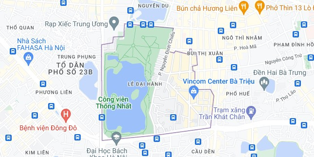 Bản đồ phường Lê Đại Hành