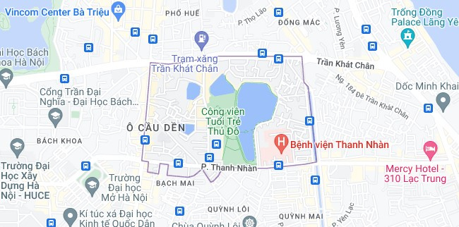 Bản đồ phường Thanh Nhàn