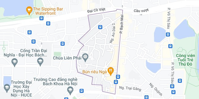 Bản đồ phường Cầu Dền
