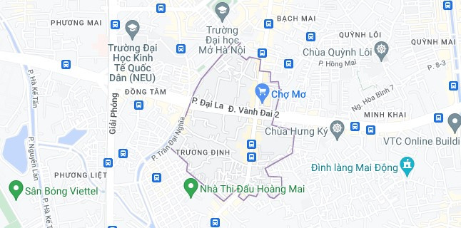 Bản đồ phường Trương Định
