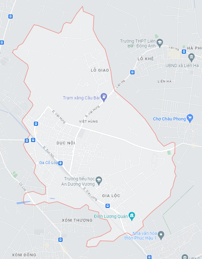 Ban-do-xa-Viet-Hung-dong-anh Bản đồ xã Việt Hùng, Đông Anh