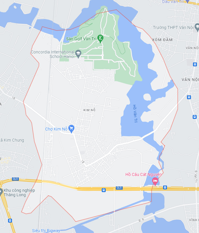 Ban-do-xa-Kim-no-huyen-Dong-Anh Bản đồ xã Kim Nỗ, huyện Đông Anh