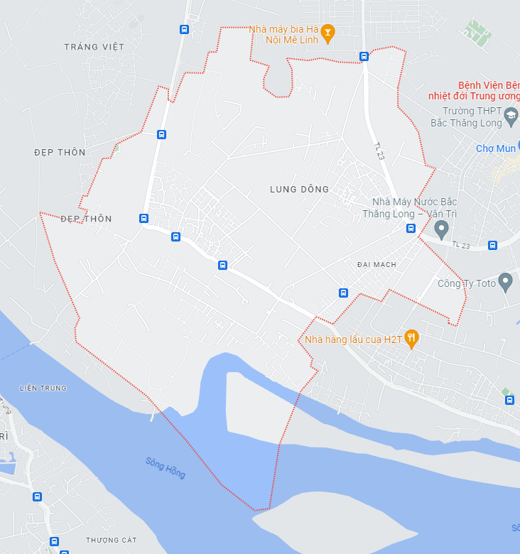 Bản đồ xã Đại Mach, huyện Đông Anh