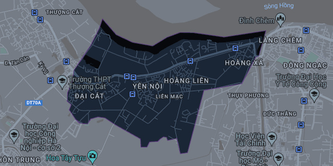 Bản đồ phường Liên Mạc
