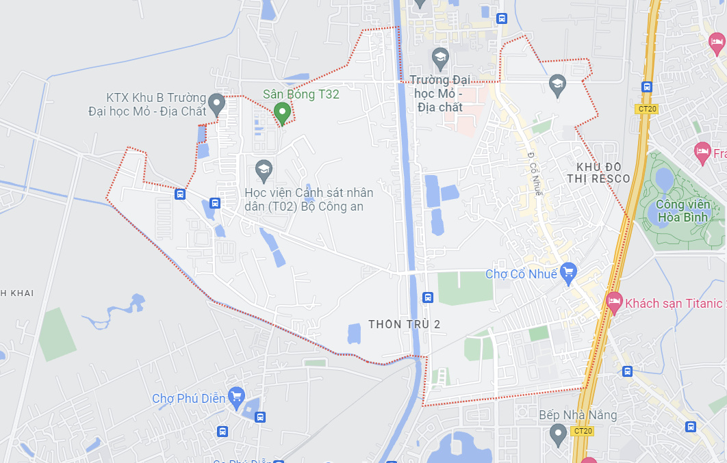 Bản đồ phường Cổ Nhuế 2