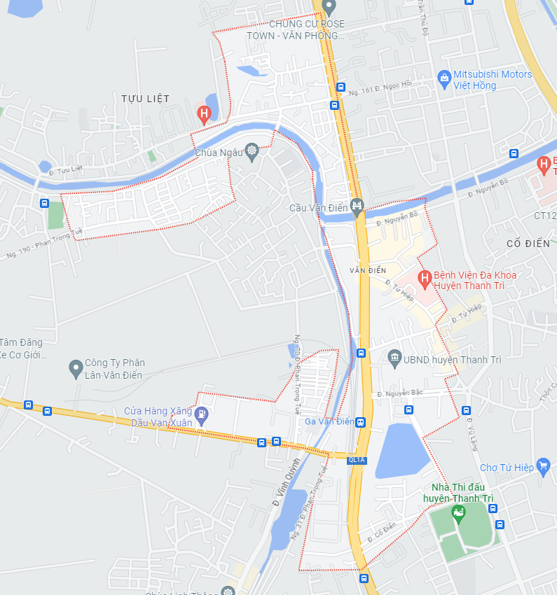 Bản đồ Thị trấn Văn Điển
