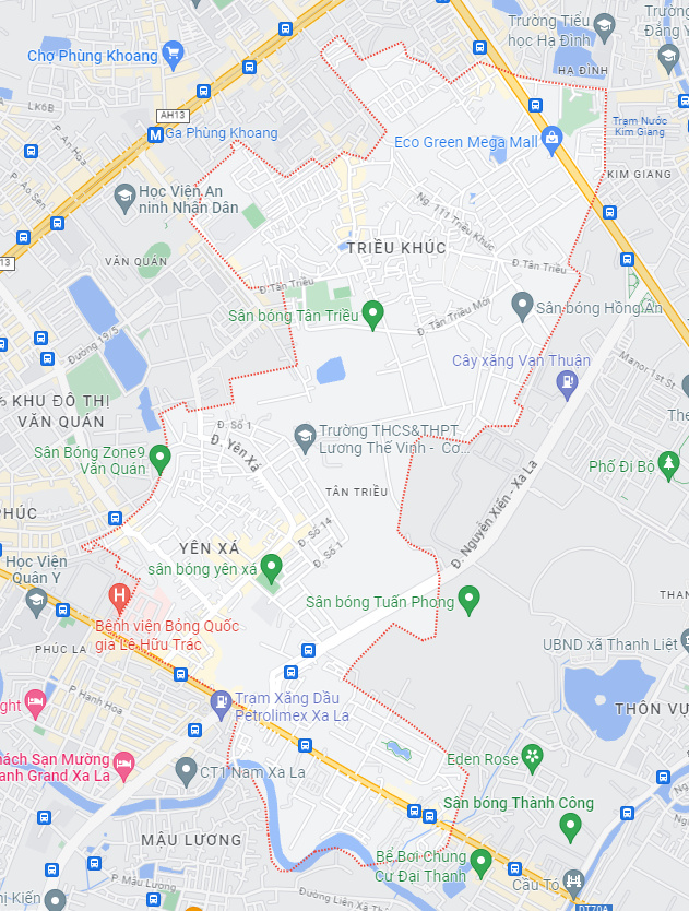 Bản đồ xã Tân Triều, Thanh Trì