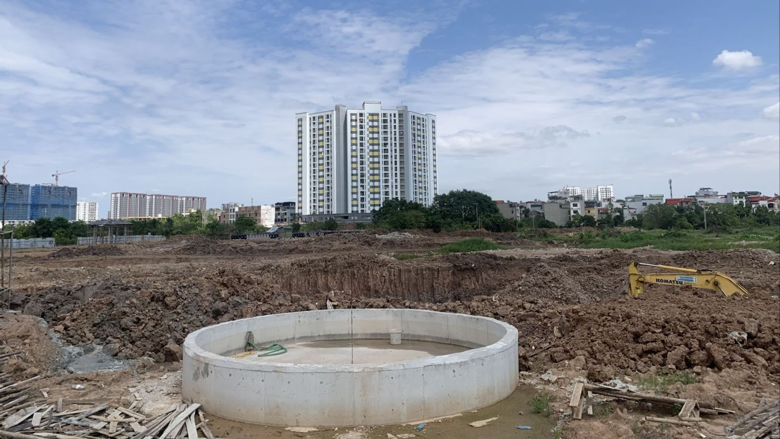 Các hạng mục của công trình đang dần hoàn thiện