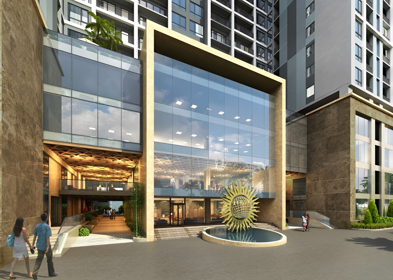 Phối cảnh trung tâm thương mại Helios Tower