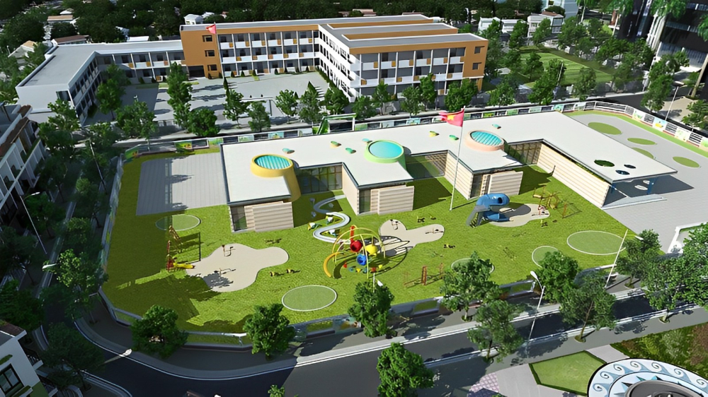 Phối cảnh sân chơi trẻ em tại khu đô thị Westpoint Nam 32