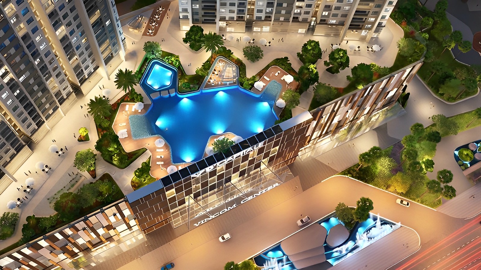 Phối cảnh tiện ích tầng 6 Vinhomes D'Capitale