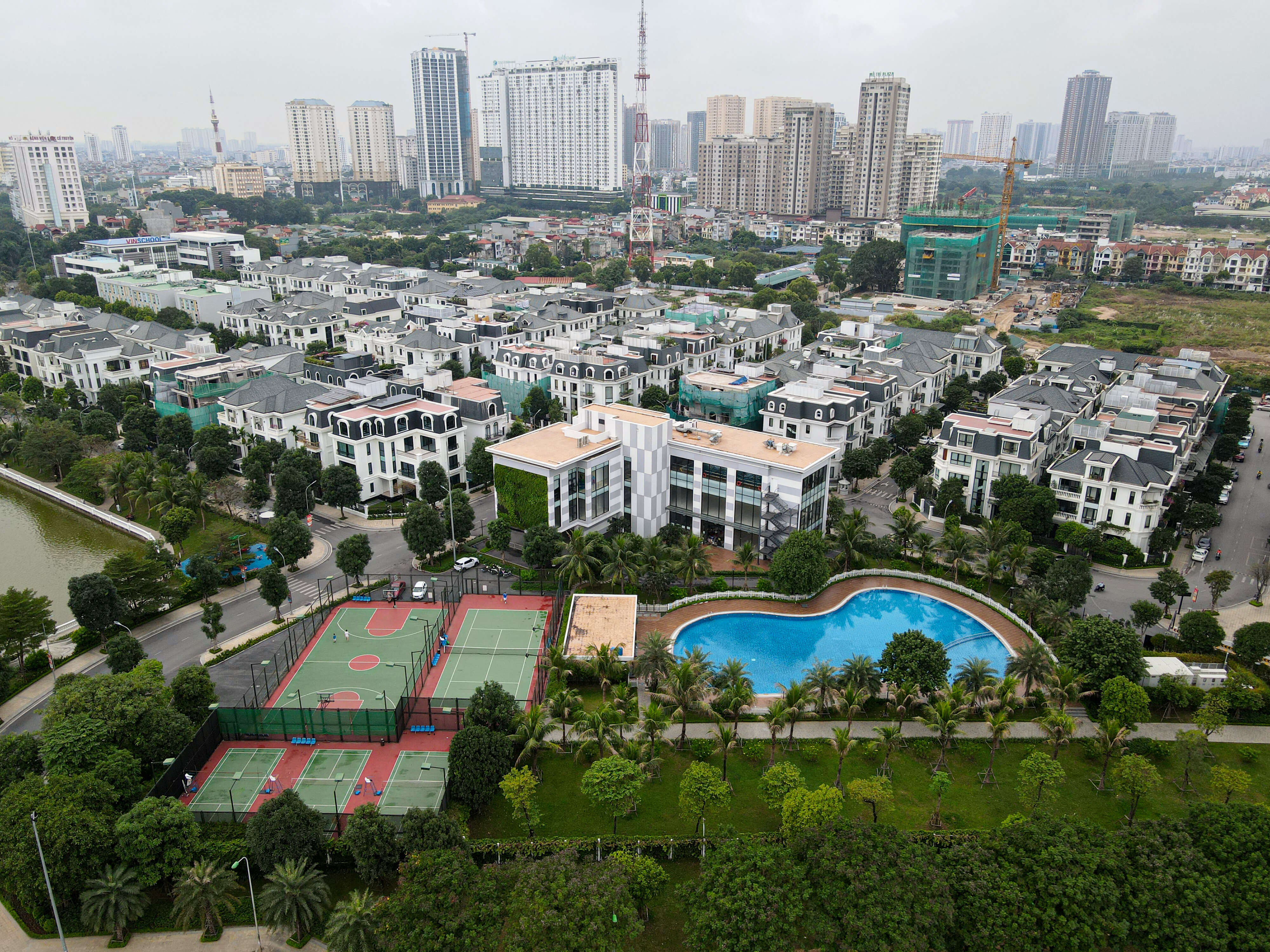 Khu thể dục thể thao của Vinhomes Green Bay Mễ Trì