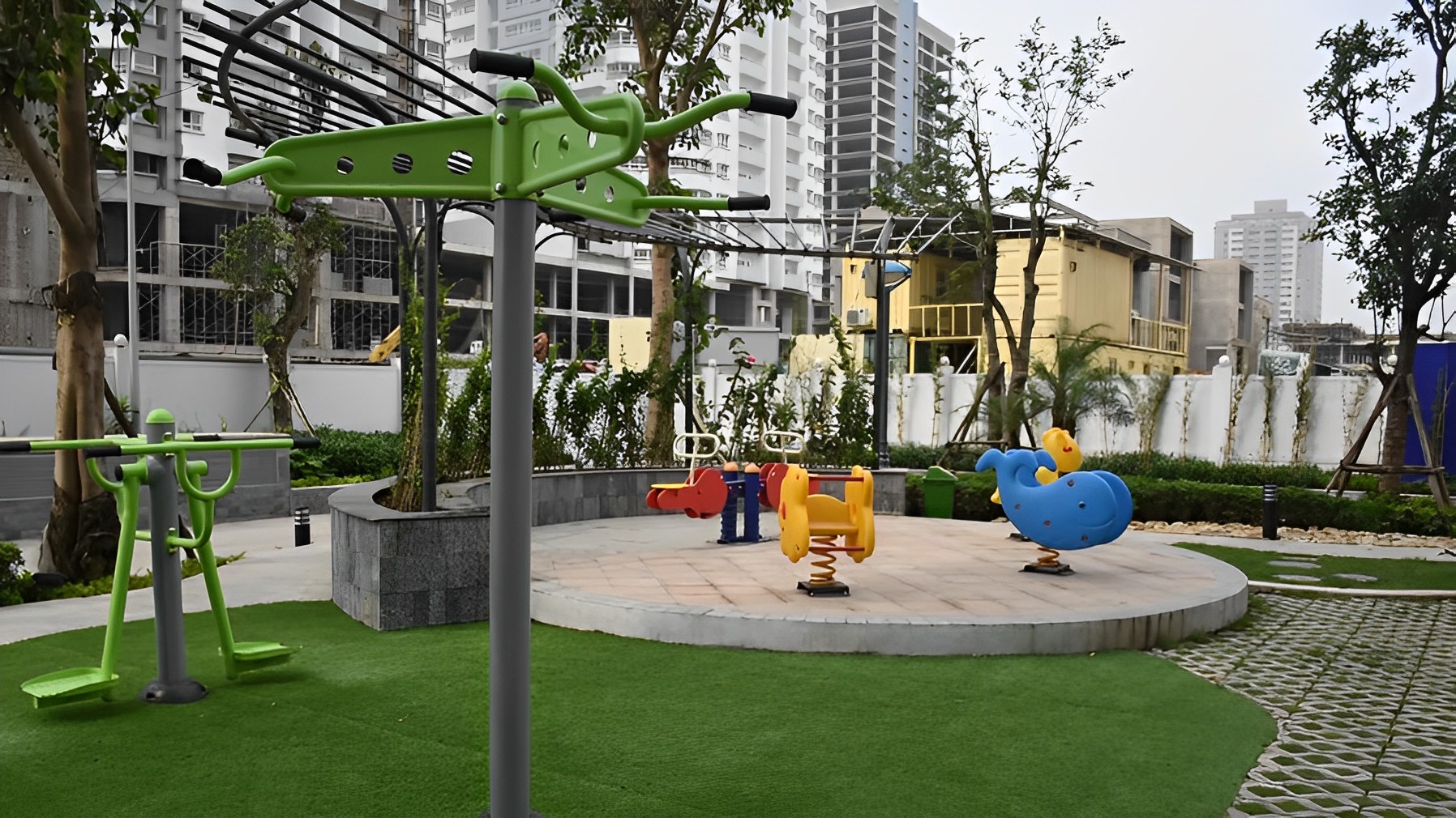 Hình ảnh thực tế khu vui chơi trẻ em trong Ecolife Tây Hồ