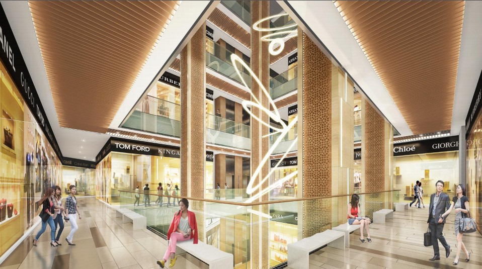 Phối cảnh khu trung tâm thương mại của BRG Diamond Residence