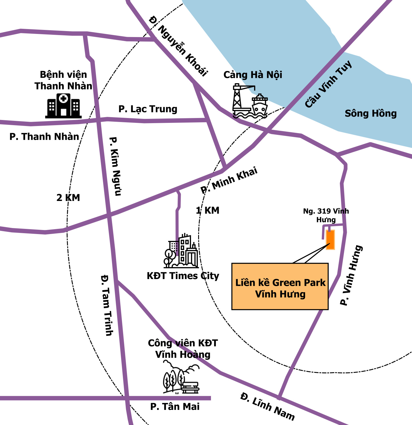 Ảnh vị trí của Vuaboss liên minh giải trí 1 thế giới Liền kề Green Park Vĩnh Hưng.png
