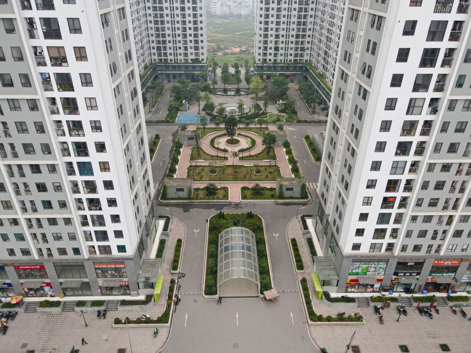 Hình ảnh thực tế quảng trường trung tâm Ecohome 3