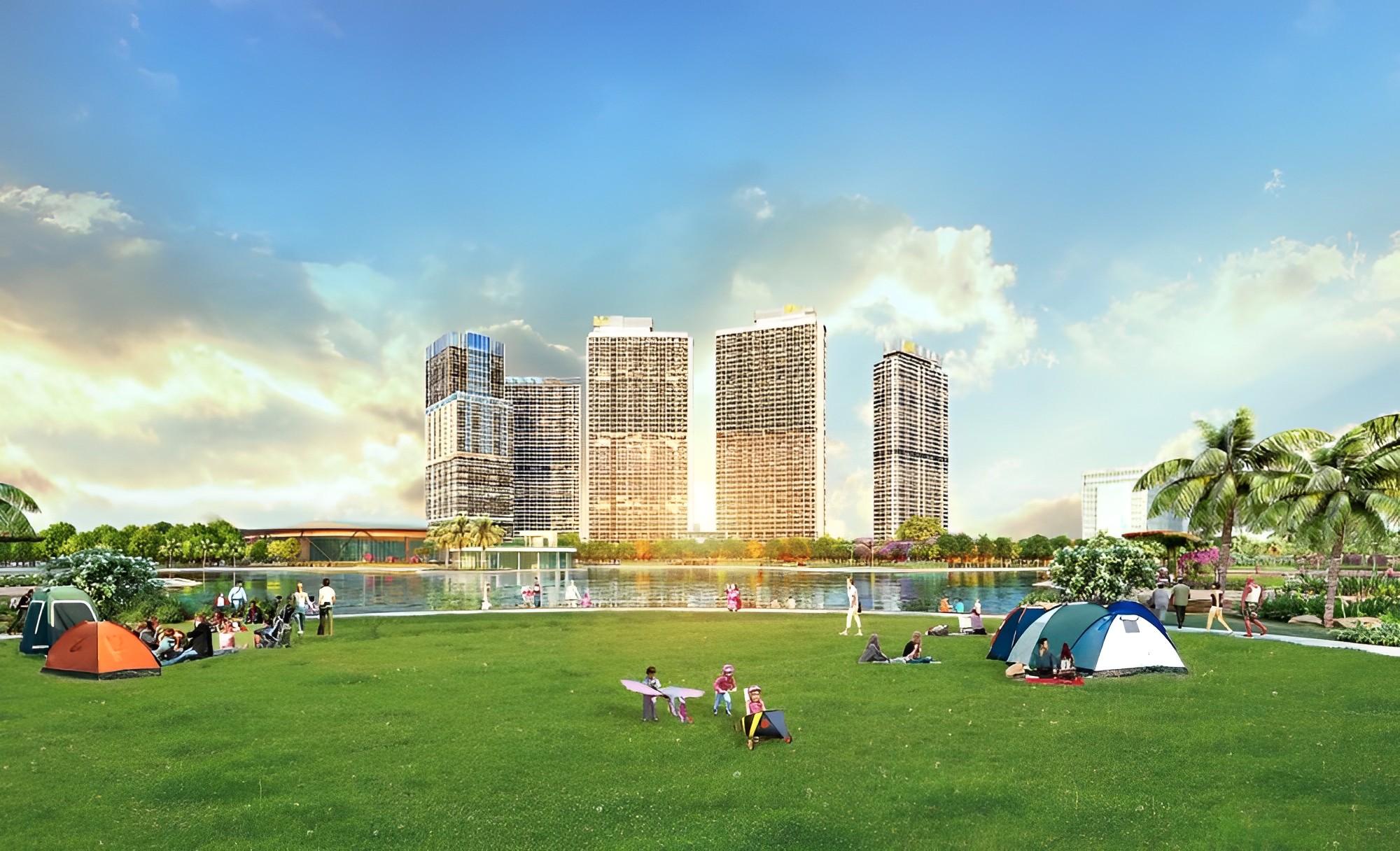 Phối cảnh công viên cây xanh The Matrix One