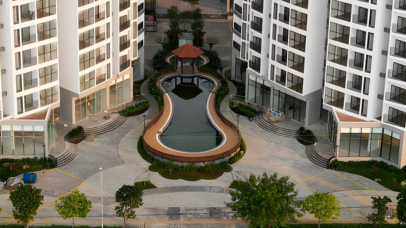 Hình ảnh thực tế hồ cảnh quan Le Grand Jardin Sài Đồng
