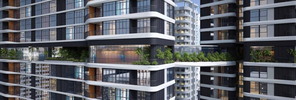 Phối cảnh bên ngoài của tiện ích tầng 26 Han Jardin