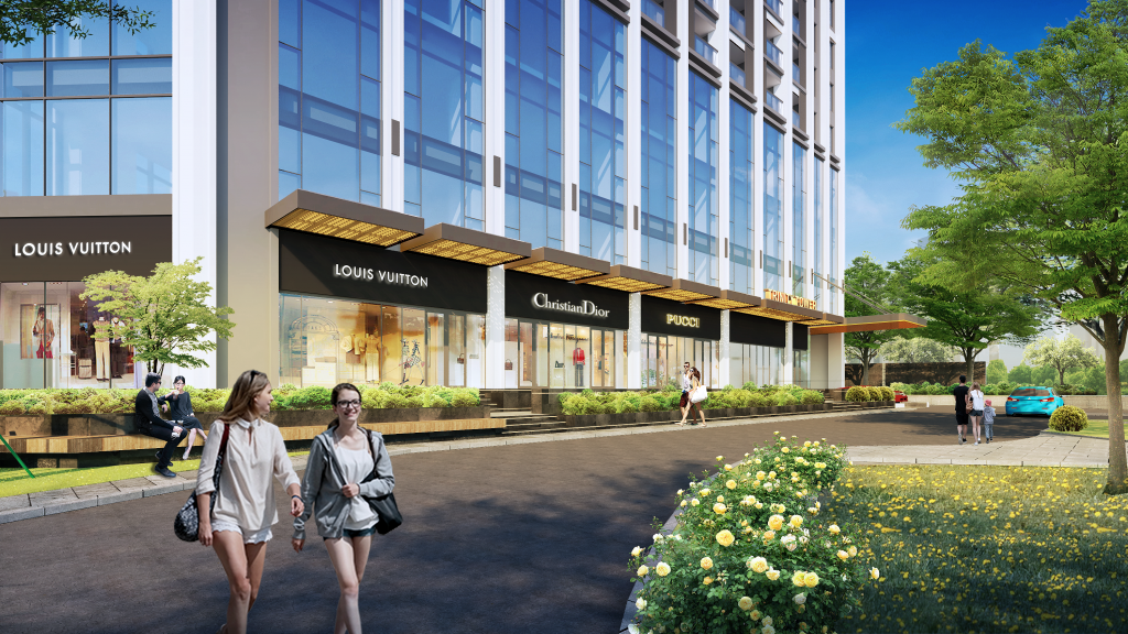 Phối cảnh trung tâm thương mại của Đăng nhập Vuaboss Trinity Tower