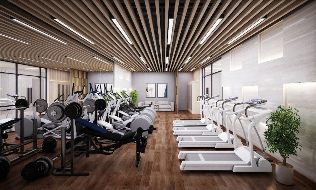 Phối cảnh phòng Gym trong Diamond Park Plaza