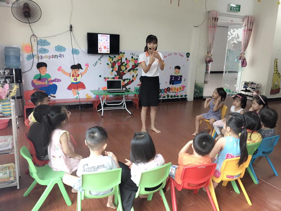 Hình ảnh thực tế trường mầm non Ánh Hồng Mỹ Đình Plaza 1