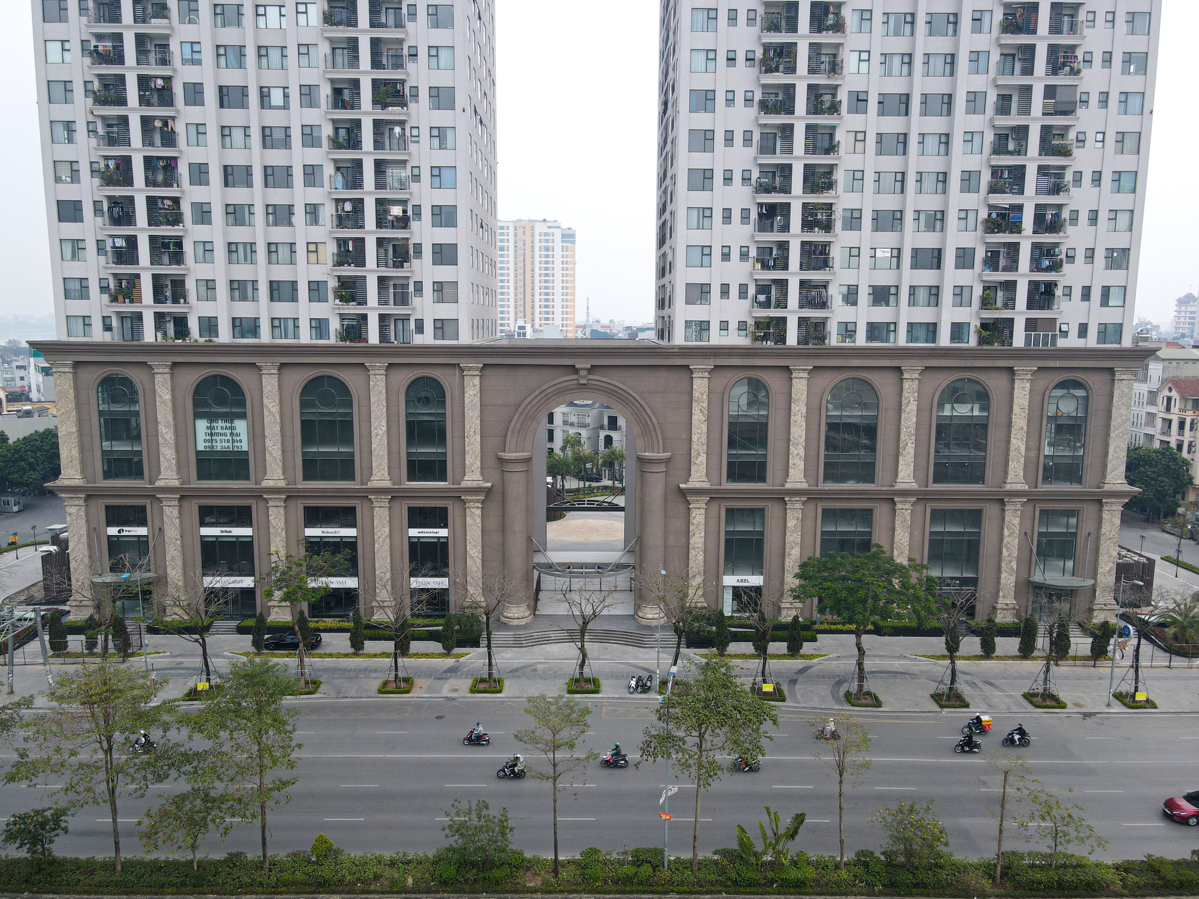 Hình ảnh thực tế trung tâm thương mại Tây Hồ Residence
